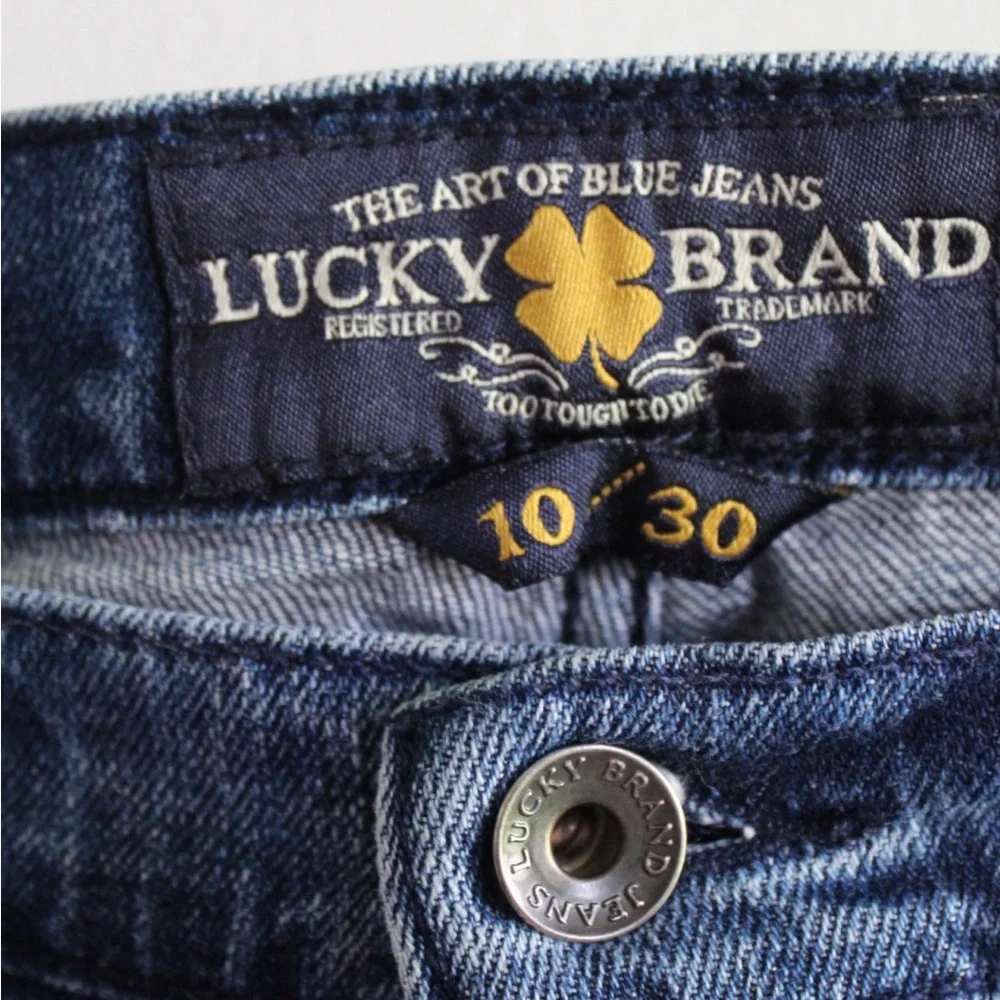 Lucky Brand Vintage Sweet N Low Cropped Jeans 10 30 Preowned - Picture 7 of 8